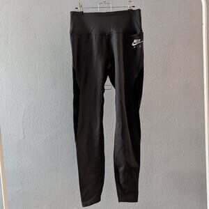 Like New Women's Nike Air Black Velour Leggings Size Small